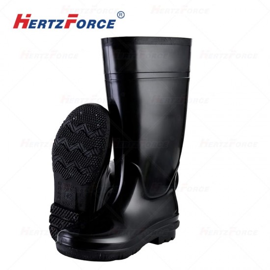 防水防滑工矿靴厚底亮面煤矿劳保雨鞋39-44码