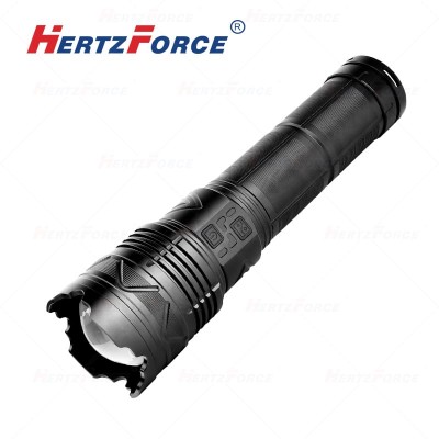 强光伸缩变焦手电筒