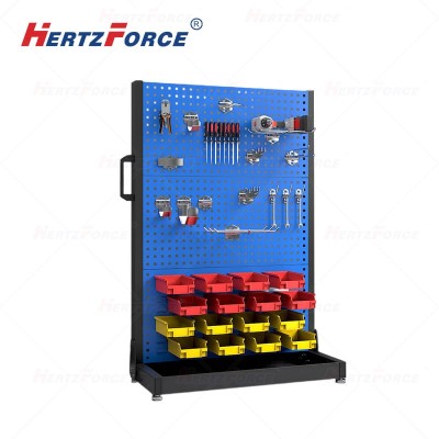 方孔挂板车间物料架五金工具摆放架单面3层