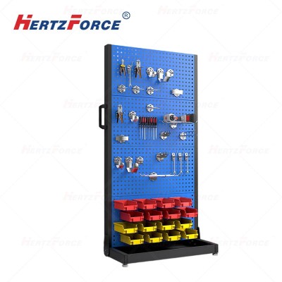 方孔挂板车间物料架五金工具摆放架单面4层