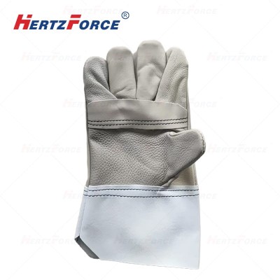 短款牛皮电焊手套电焊焊接耐磨隔热防烫阻燃耐