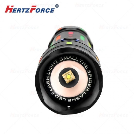 聚荧吸光片手电筒 功率30W 射程1200米