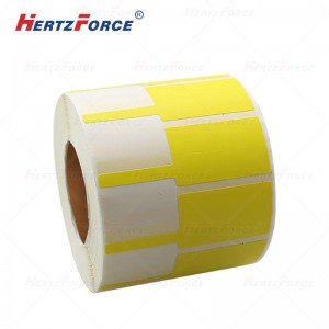 热转印P型标签纸黄色30*45+50mm 150张/卷