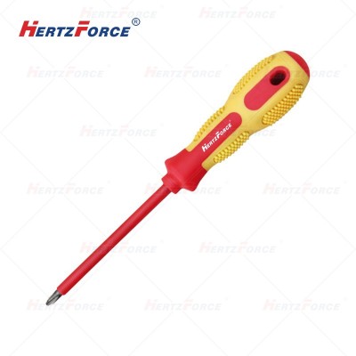 双色柄绝缘注塑十字螺丝刀耐压：1000V