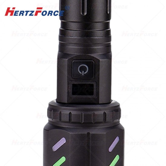 点烟聚焦强光户外手电筒 功率30W
