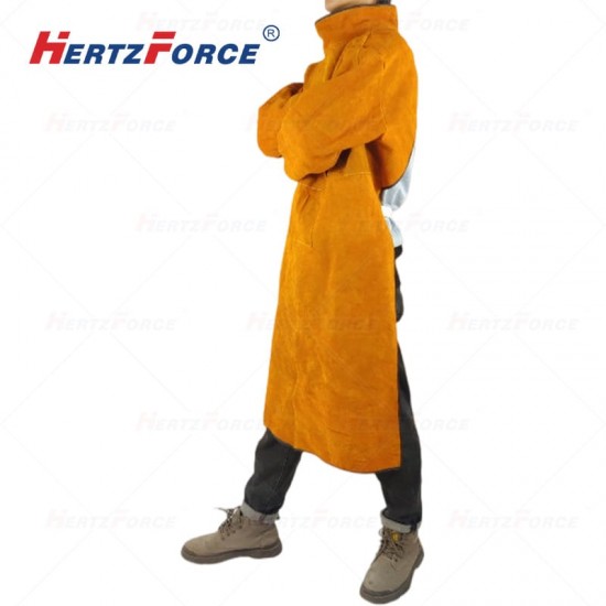 牛皮电焊作服反穿衣焊工围裙 长款120CM