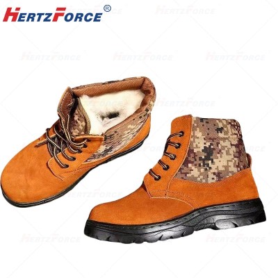 冬季防寒靴高帮防滑劳保鞋 棕色 38-45码