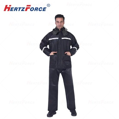 针织布防爆雨加厚分体雨衣雨裤 XL-4XL码