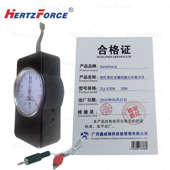 带灯单针式横向测力计张力计 20N
