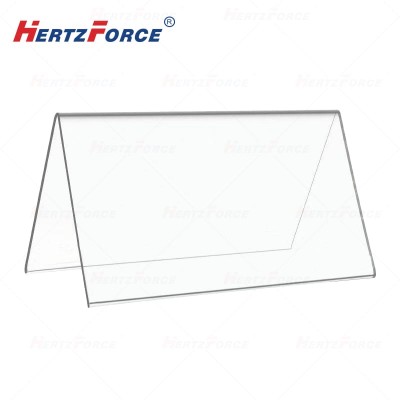 亚克力背喷热弯V形桌牌200*150*3mm