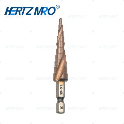 含钴六角柄螺旋槽宝塔阶梯钻 10阶