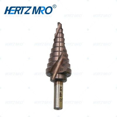 含钴三角柄螺旋槽宝塔阶梯钻 10阶