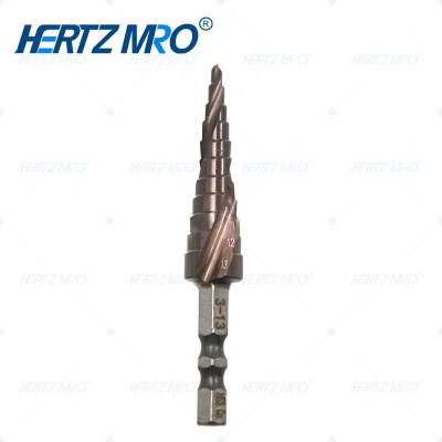 含钴六角柄螺旋槽宝塔阶梯钻 11阶