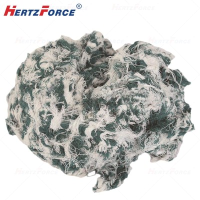 全棉杂色回丝棉线 纱头工业擦机布棉纱 25KG