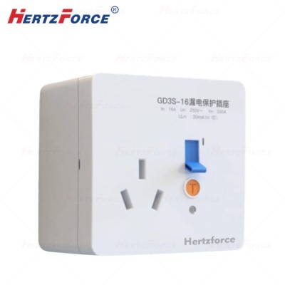 家用空调热水器漏电保护开关插座明装三孔16A