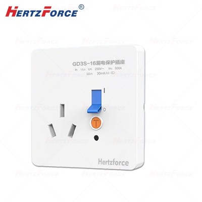 家用空调热水器漏电保护开关插座 暗装三孔 16A