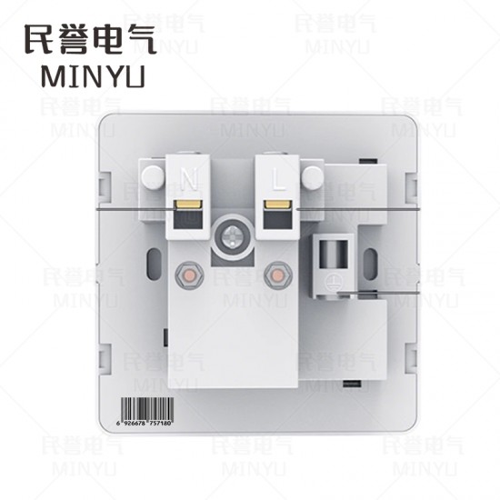 家用空调热水器漏电保护开关插座 暗装三孔 16A