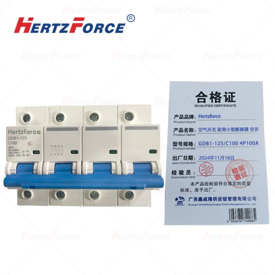 空气开关 家用小型断路器 空开 4P100A