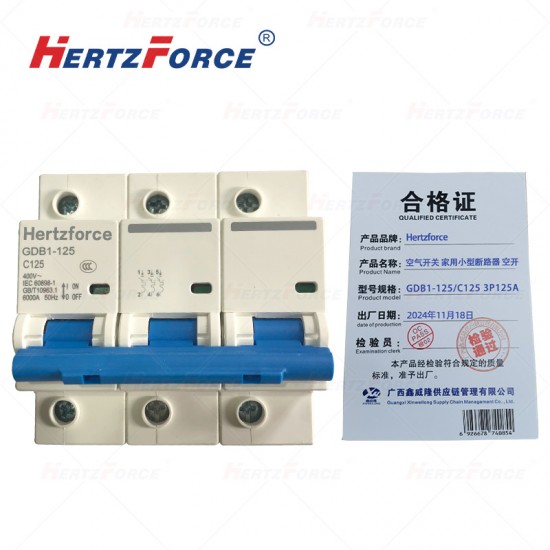 空气开关 家用小型断路器 空开 3P125A