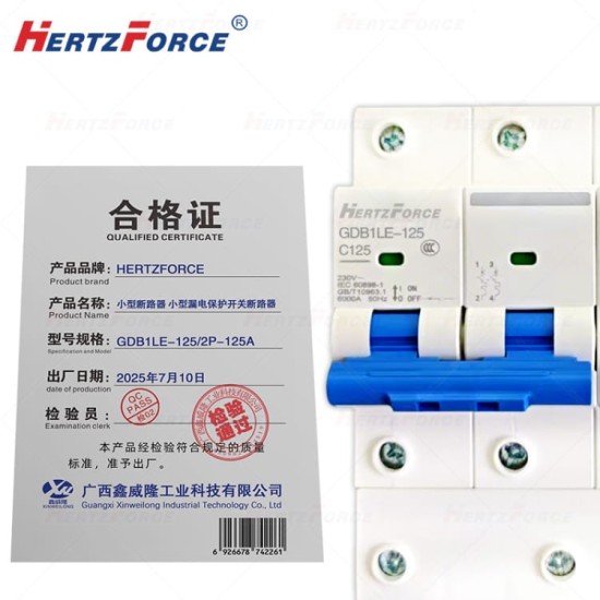 小型断路器小型漏电保护开关断路器125A