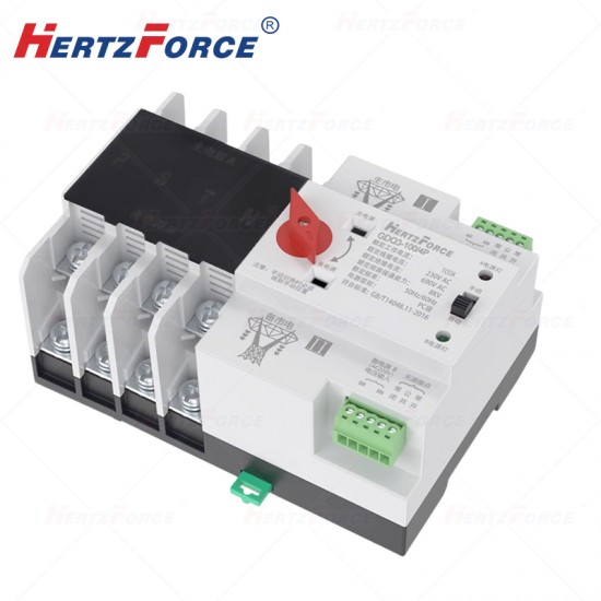 双电源备用电源手动切换开关单相 220v 4P100A