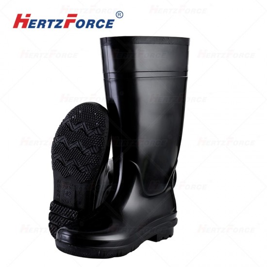 防水防滑工矿靴厚底亮面煤矿雨鞋 39-44码