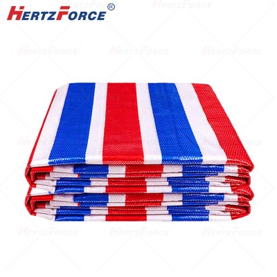 三色彩条防雨布 85g双膜 3m*50m