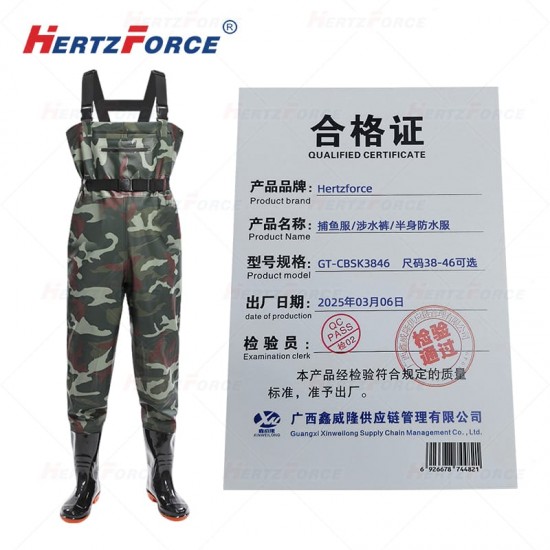 捕鱼服/涉水裤/半身防水服 尺码38-46可选