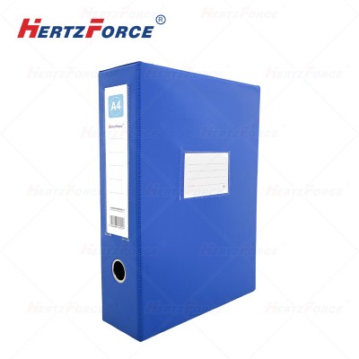 PVC档案盒 资料盒文件盒文件夹带压夹磁铁扣A4