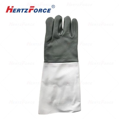 牛皮电焊手套 电焊焊接耐磨隔热防烫阻燃耐高温搬运 长款