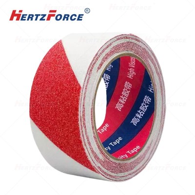 防滑警示胶带 磨砂（红白）宽10cm*长5m