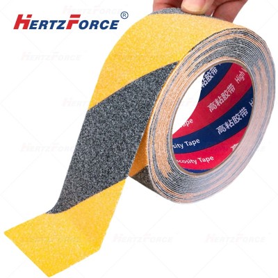 防滑警示胶带 磨砂（黑黄）宽10cm*长5m 条/5卷
