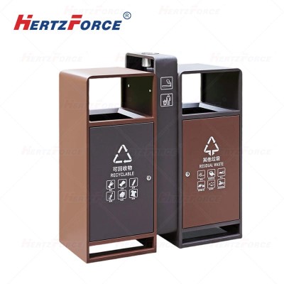 户外二分类垃圾桶 垃圾箱 88*38*98cm