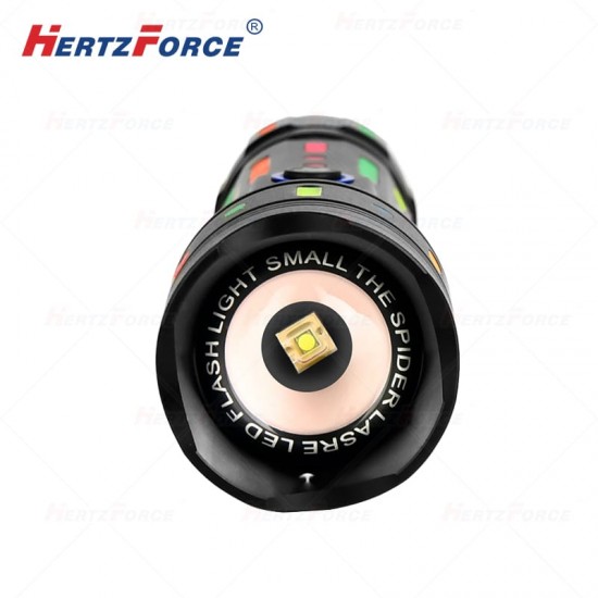 聚荧吸光片手电筒 功率30W 射程1200米