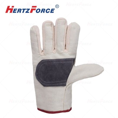 加厚贴皮双层帆布手套 长25cm宽13.5cm