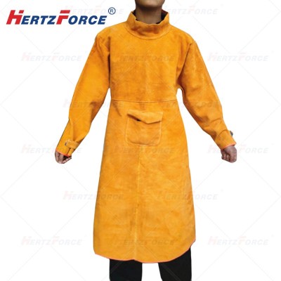 电焊焊接防护服 牛皮材质 衣长1.2米