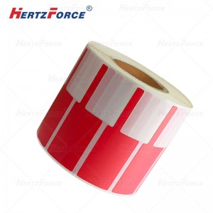 热转印P型标签纸 25*38+40mm 200张/卷 红色