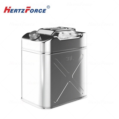 方形201不锈钢大口铝盖汽油桶柴油壶 30升