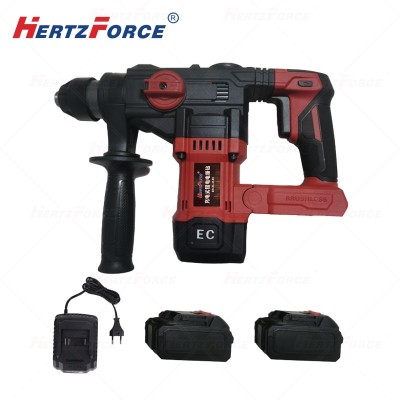 充电式锂电电锤钻 两电一充 4.0Ah