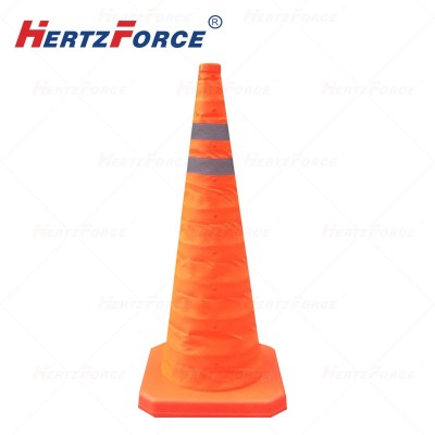 反光伸缩路锥 高度70cm 底座30*30cm