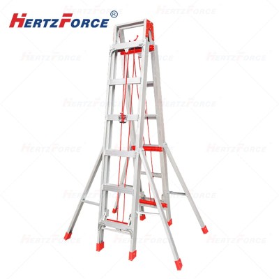 铝合金升降人字梯 4m