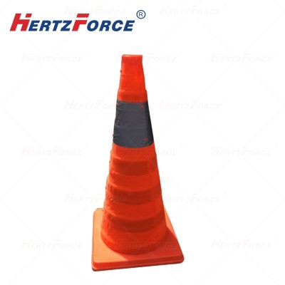 反光伸缩路锥 高度45cm 底座25*25cm