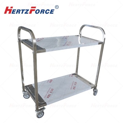 不锈钢移动餐车 二层 880*450*930mm