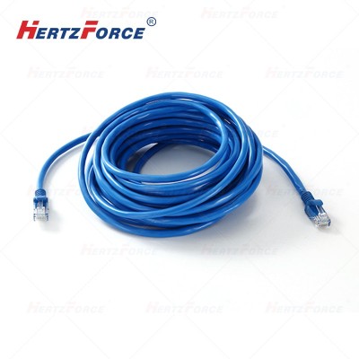 网线 超六类非屏蔽跳线 10m 蓝色