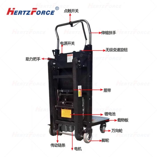 履带爬楼机 载重350公斤 2200W