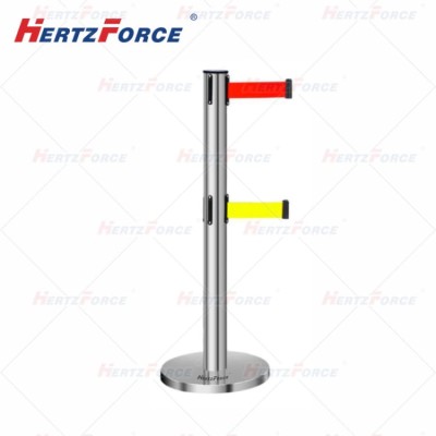 不锈钢带式伸缩围栏 伸缩带长5米