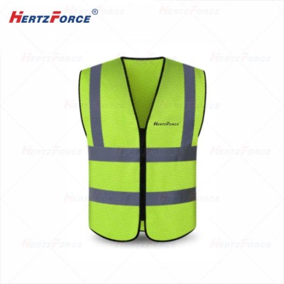 拉链式反光背心 网布警示安全衣 荧光黄/橙色 均码