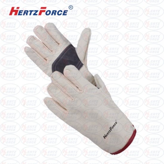 帆布手套 双层帆布衬皮 长25cm*宽13.5cm