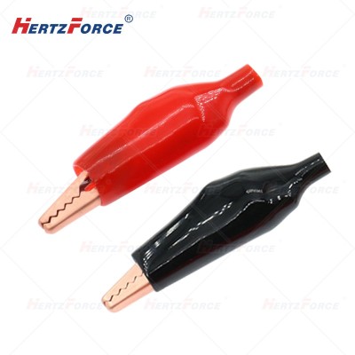 护套鳄鱼夹 纯紫铜 36mm