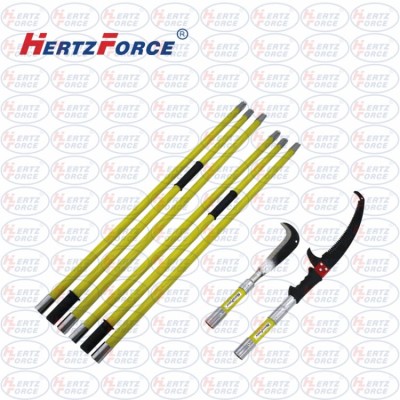 多功能高枝手用锯+砍柴刀 六节-9米